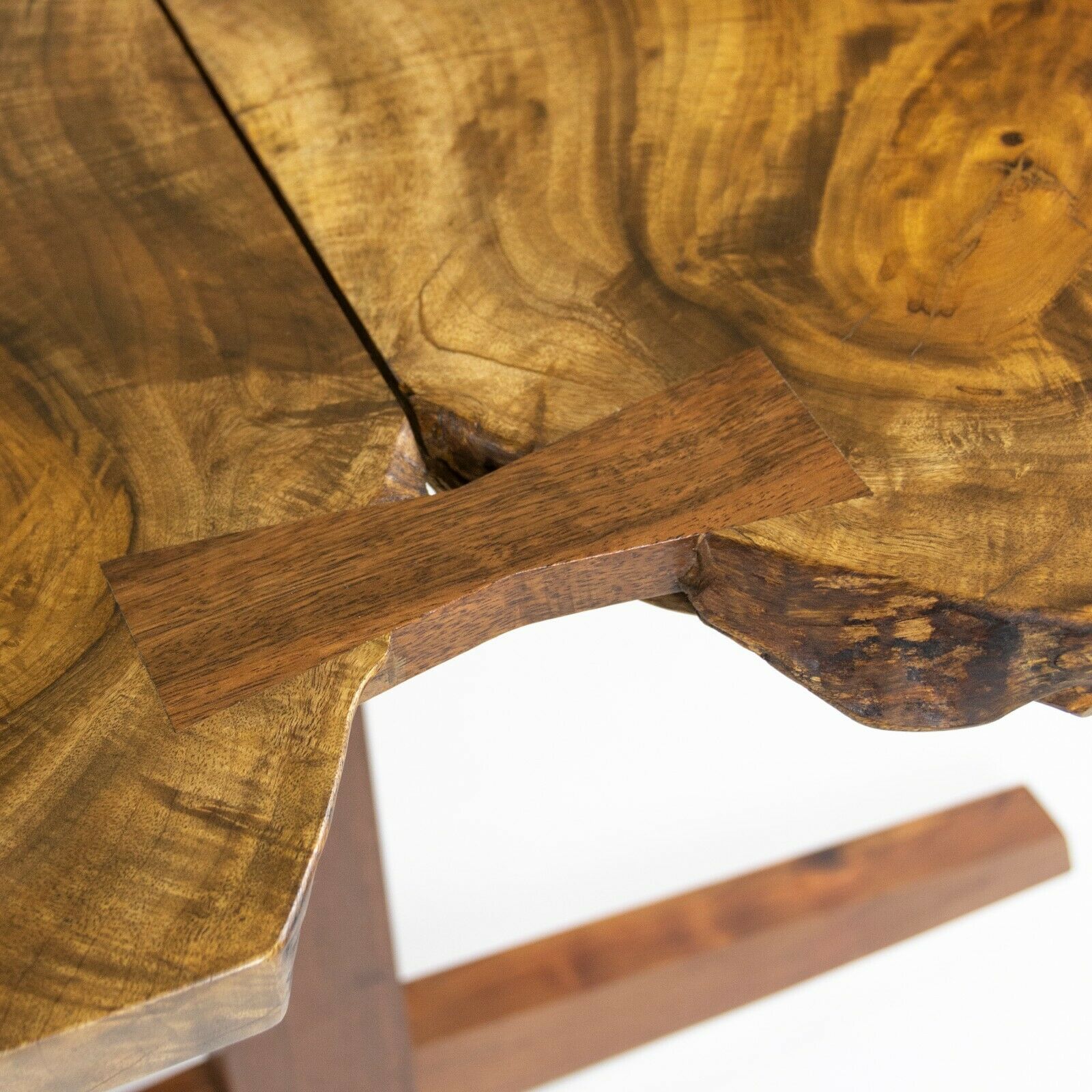Mira Nakashima 96 x 46 inch Trestle Dining Table in Myrtle Burl
