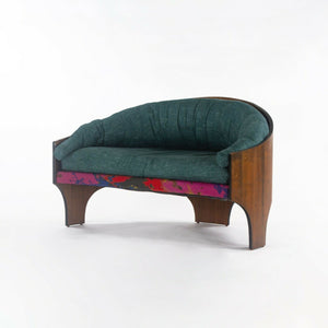 SOLD 1966 Rare Henry P Glass Intimate Settee for Deco House in Mahogany