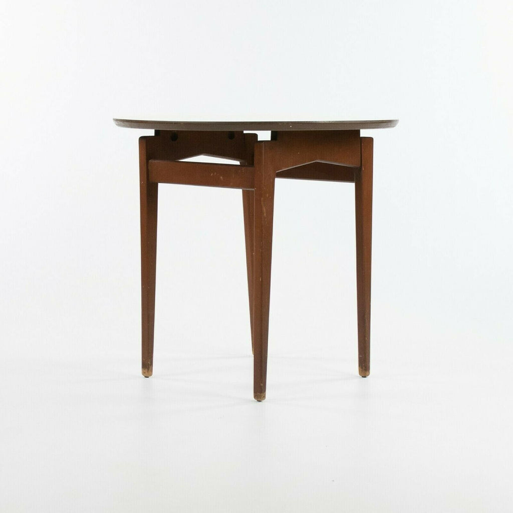 1960s Jens Risom Design Inc Walnut & Laminate End / Side Table