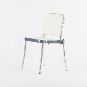 SOLD 2021 Pair of Vico Magistretti Silver Outdoor Chairs for DePadova w/ White Seats
