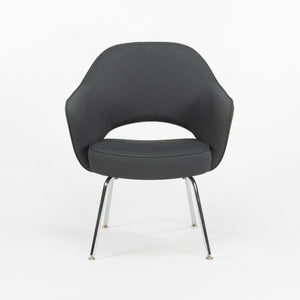 SOLD Eero Saarinen for Knoll 2020 Executive Armchair with Grey Fabric and Chrome Legs