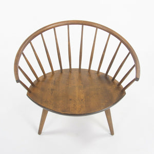 Round Chair By Yngve Ekstrom Arka Vintage Maple Armchair, Made In Sweden