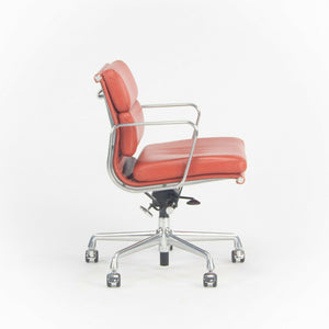 SOLD Herman Miller Eames Aluminum Group Soft Pad Management Chair Red Edelman Leather