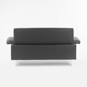 SOLD 1954 George Nelson Herman Miller 5482 Thin Edge Loveseat / Sofa in Black