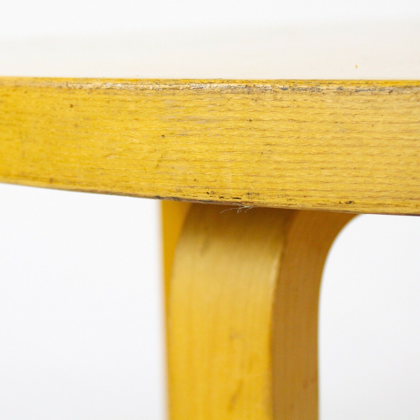 SOLD 1960s Alvar Aalto for Artek & ICF Bent L Leg Round Dining Table No. 91 in Birch