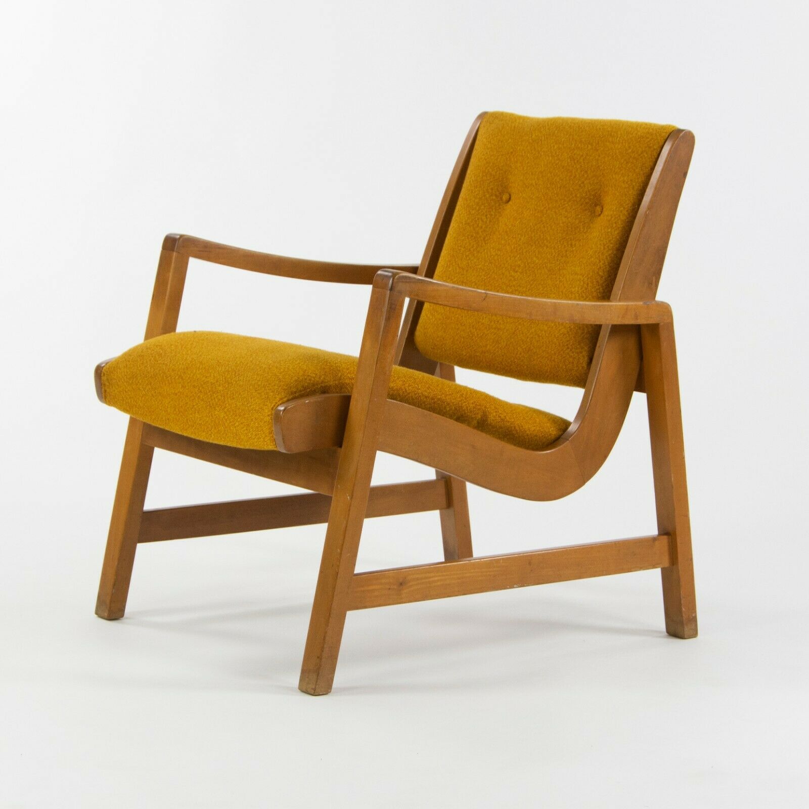 SOLD 1946 Jens Risom for Knoll Associates 652U Easy Lounge Armchair w Original Label