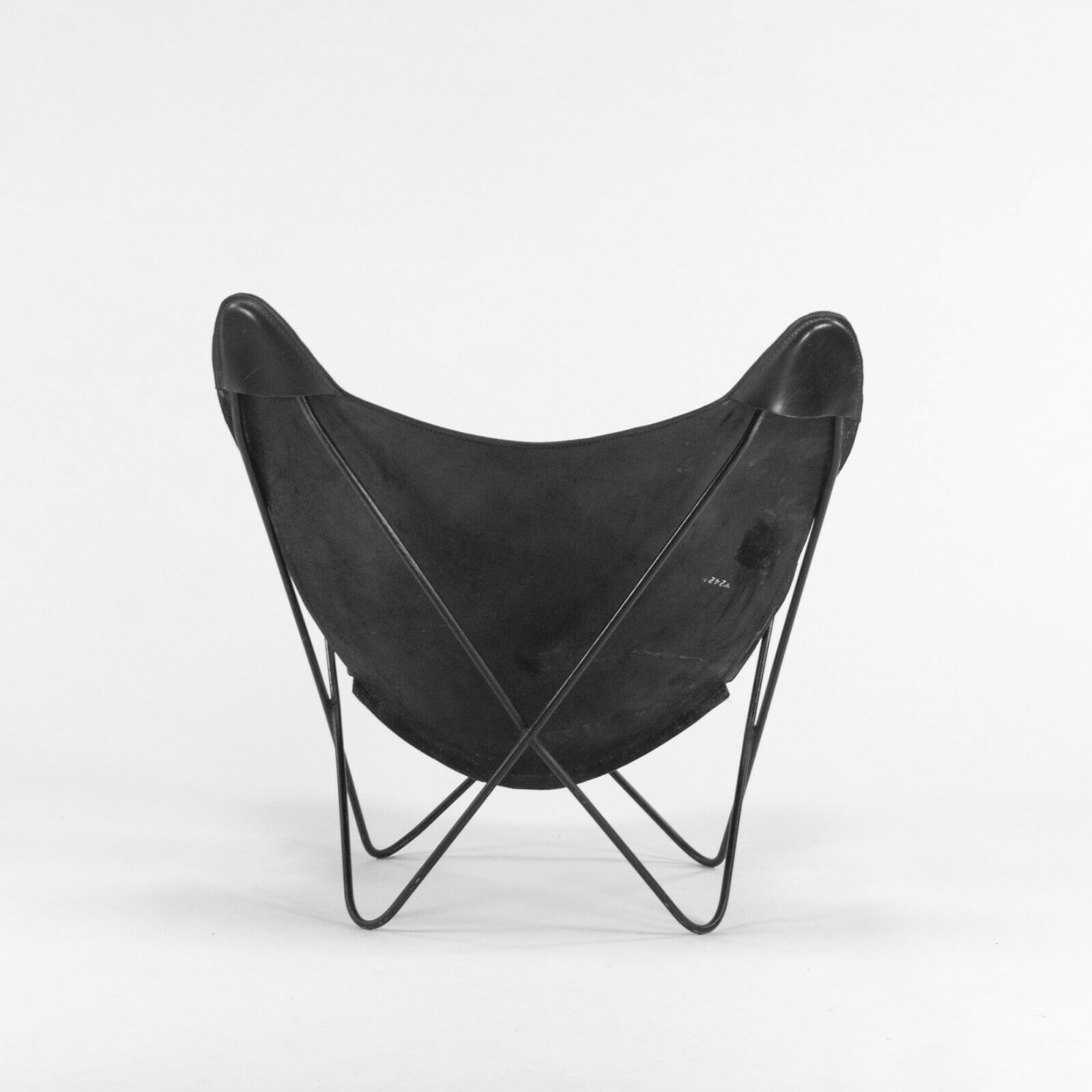 1950s Leather Butterfly Chair by Jorge Ferrari Hardoy Bonet & Kurchan for Knoll