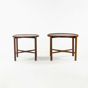 1960 PP35 Hans Wegner for Andreas Tuck Folding Teak & Oak Side Table 2 Available