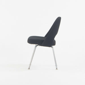 SOLD 1960s Eero Saarinen for Knoll Armless Executive Side Chair w/ Tubular Legs Black