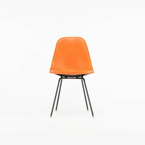 1957 Herman Miller Eames DKX Wire Dining Chair with Full Naugahyde Orange Pad