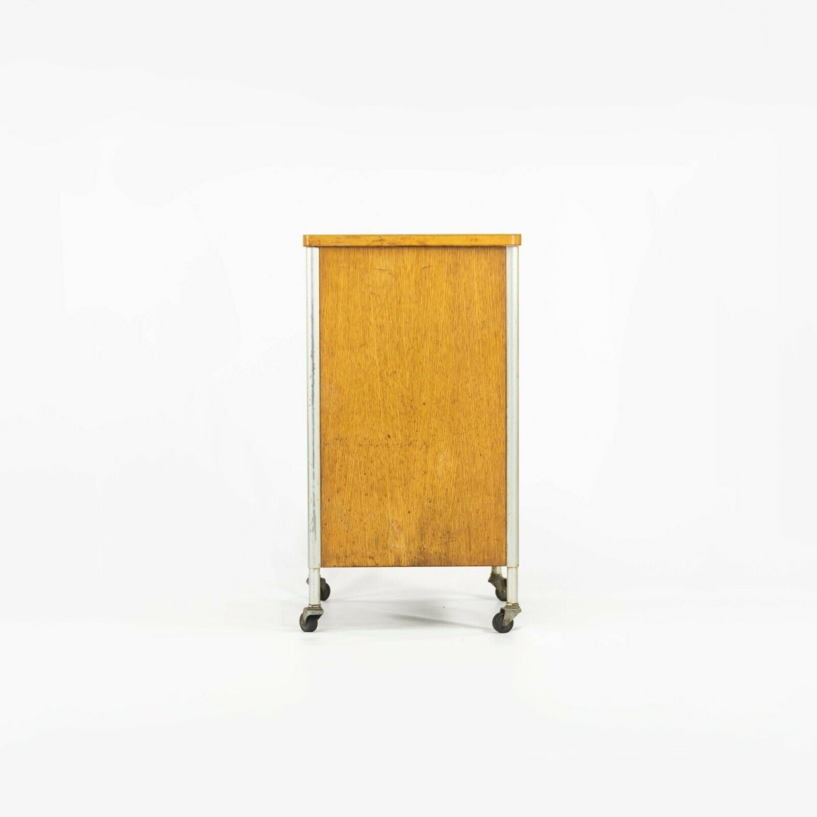 1955 Raymond Loewy for Hill Rom Co Rolling Bar / Utility Cart / Bedside Cabinet