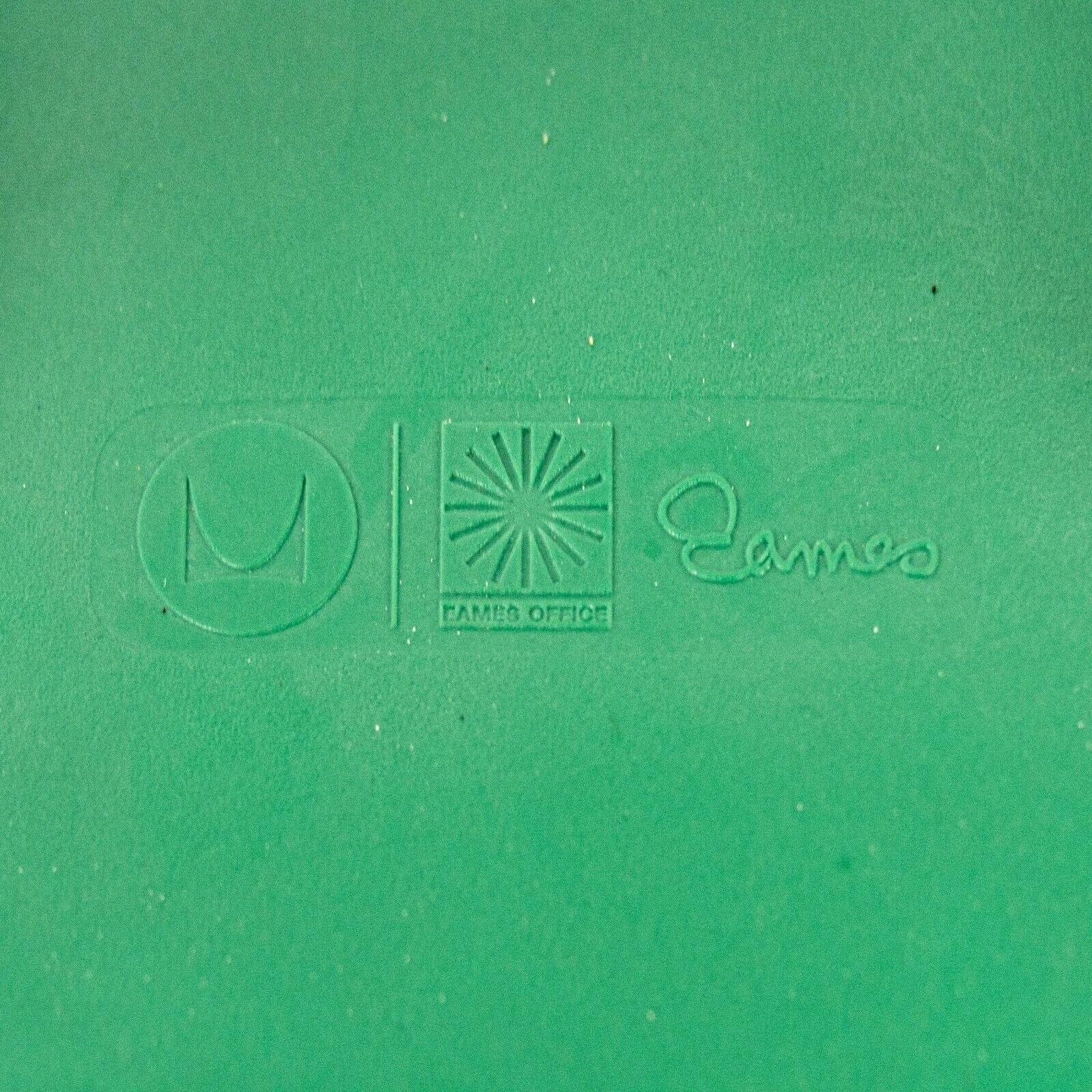 SOLD Ray and Charles Eames Herman Miller Molded Shell Bar Stool Chair Kelly Green