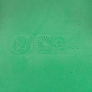 SOLD Ray and Charles Eames Herman Miller Molded Shell Bar Stool Chair Kelly Green