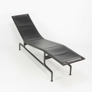 SOLD 1980s Eames Herman Miller Billy Wilder Black and Eggplant Chaise Lounge Chair