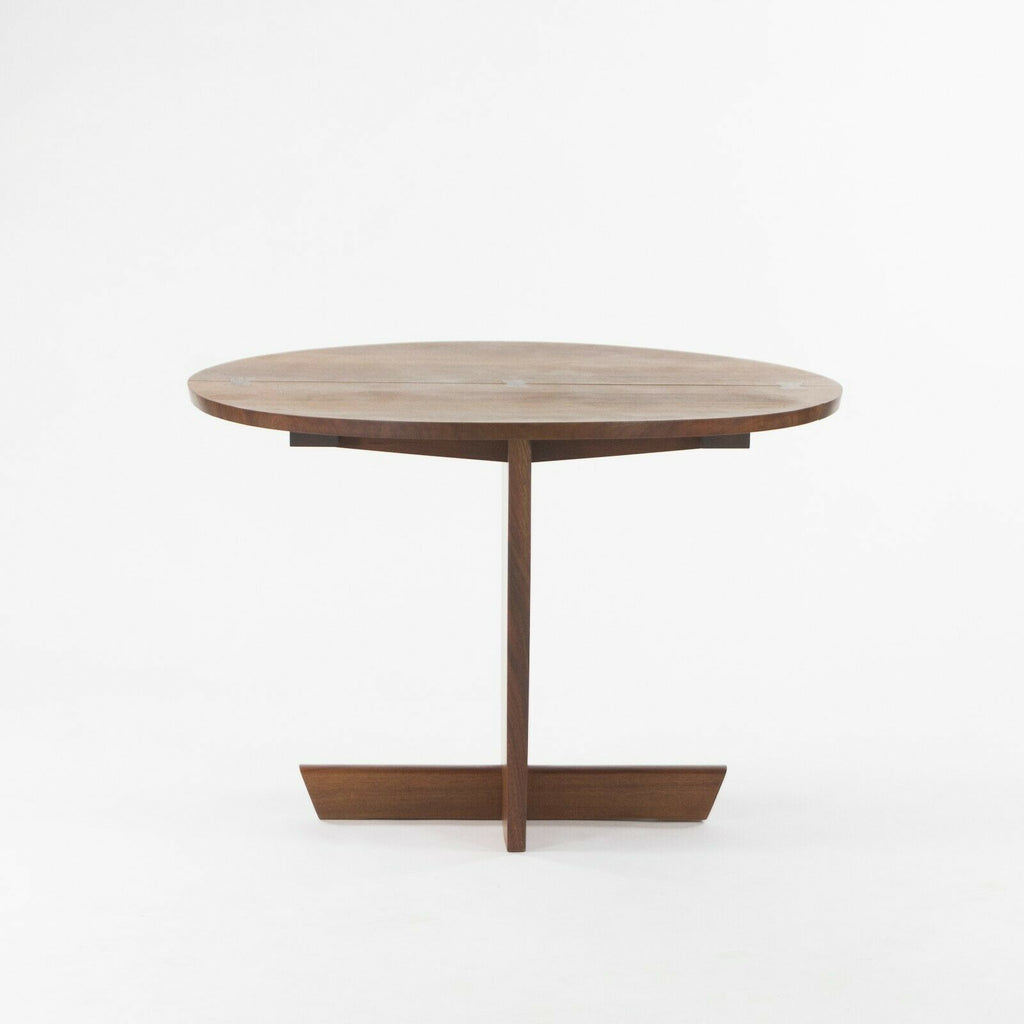 SOLD 1997 Mira Nakashima Minguren I Special 42 inch Round Black Walnut Dining Table