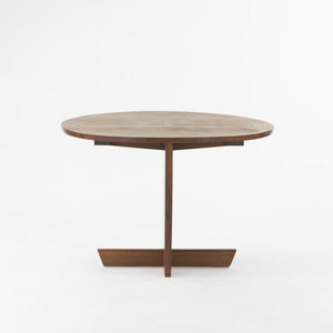 SOLD 1997 Mira Nakashima Minguren I Special 42 inch Round Black Walnut Dining Table