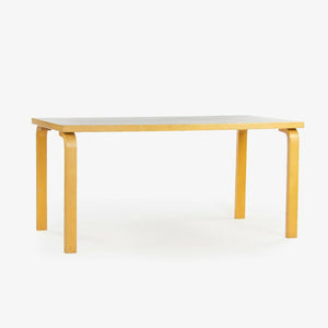 SOLD 1970s Alvar Aalto for Artek L-Leg Birch and Laminate Vintage Dining Table Knoll
