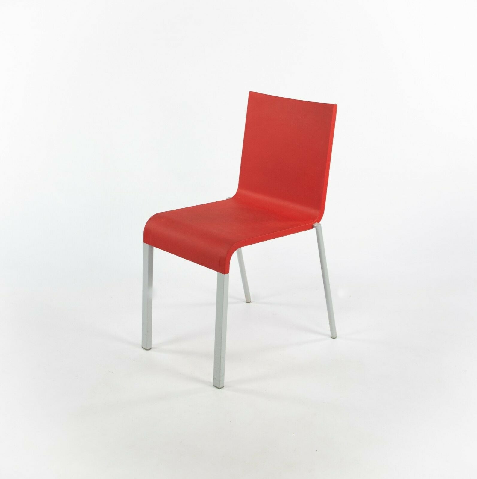 2010s Vitra .03 Stacking Chairs by Maarten Van Severen in Red