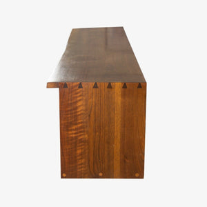 SOLD 1959 George Nakashima Studio Free Edge Walnut Hanging Wall Cabinet w/ Provenance