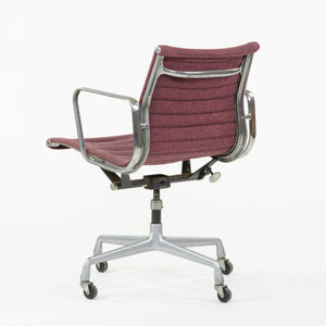 SOLD 1977 Herman Miller Eames Aluminum Group Fabric Management Desk Chair Red Fabric
