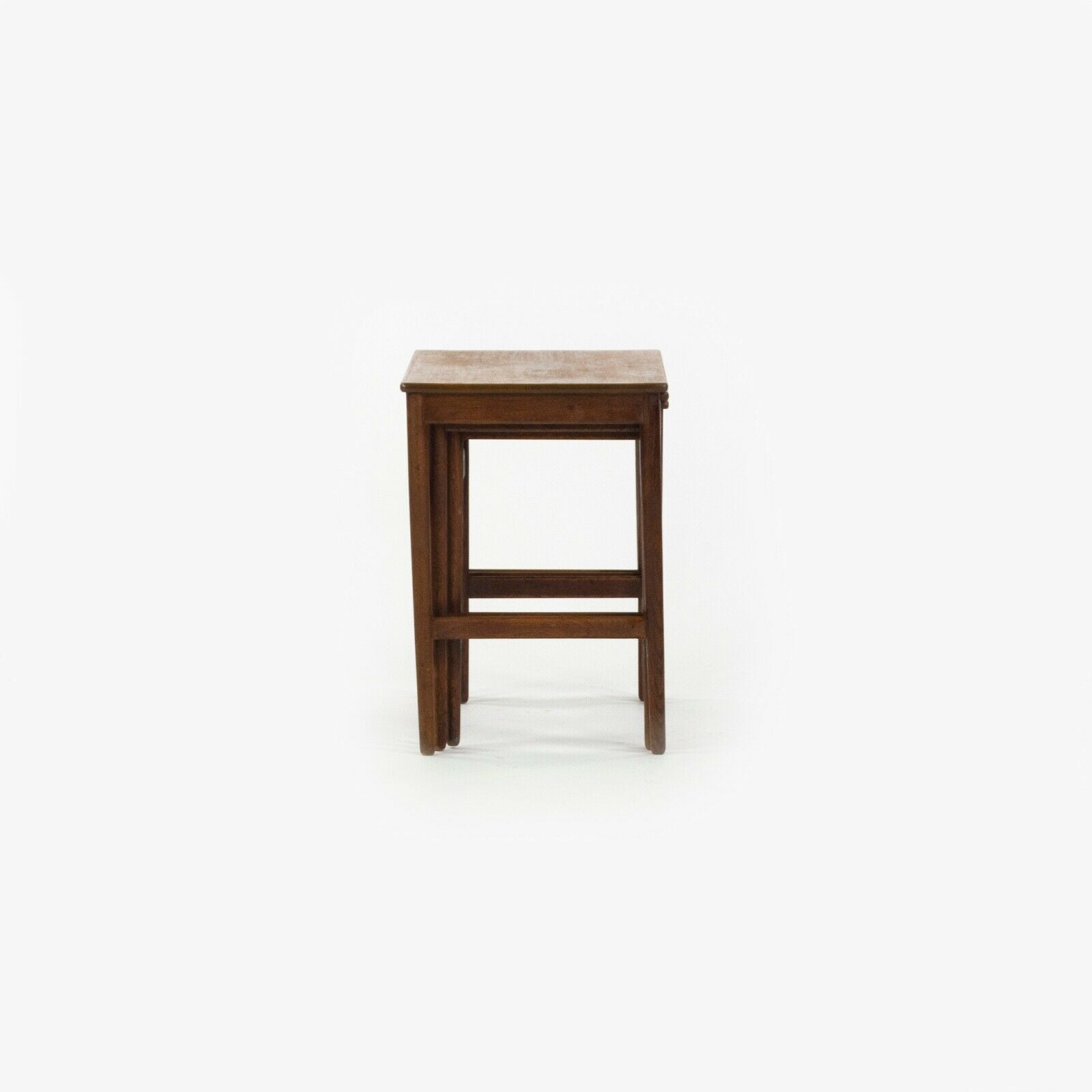 SOLD 1950s Vintage Hans J. Wegner Andreas Tuck Teak Nesting Tables Set of 3 Made in Denmark