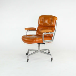SOLD 1978 Herman Miller Eames Time Life Desk Chair in Cognac Leather Multiple Available
