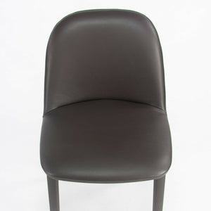 2019 Vitra Softshell Side Chair w Dark Brown Leather by Ronan & Erwan Bouroullec