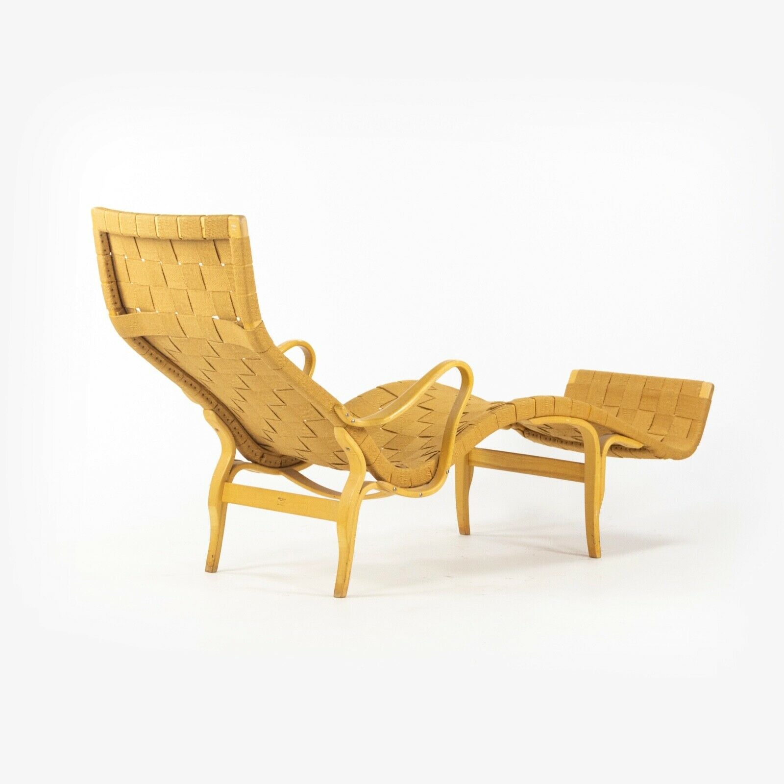 SOLD 1950s Bruno Matthsson Karl Mathsson Pernilla Chaise Lounge Chair Made in Sweden