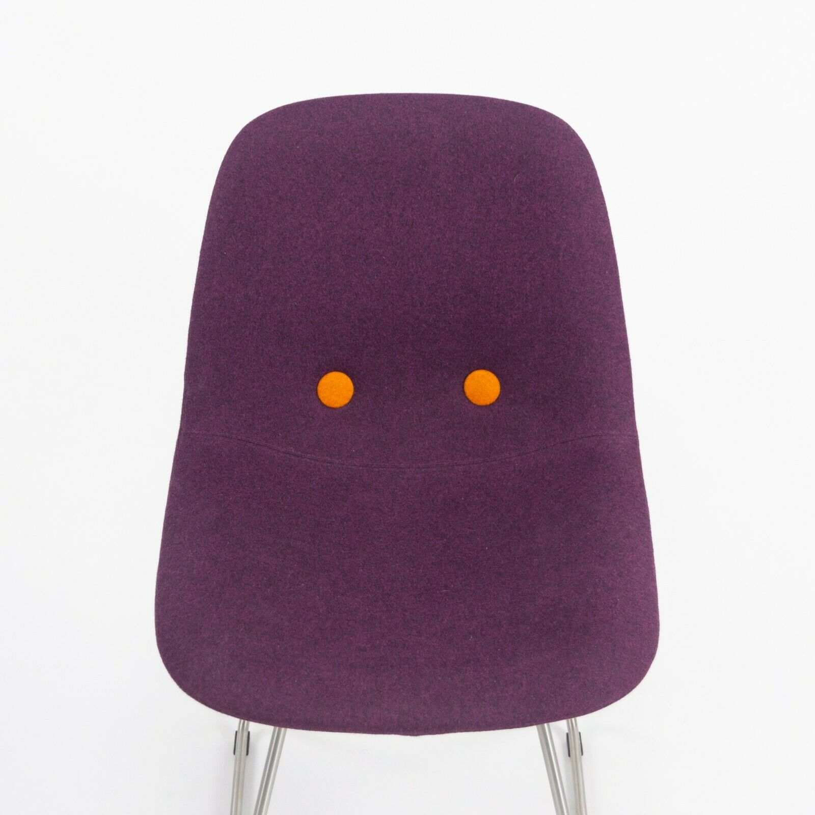 SOLD Set of 6 Erik Jorgensen EJ 2 Eyes Chair by Foersom + Hiort-Lorenzen in Purple