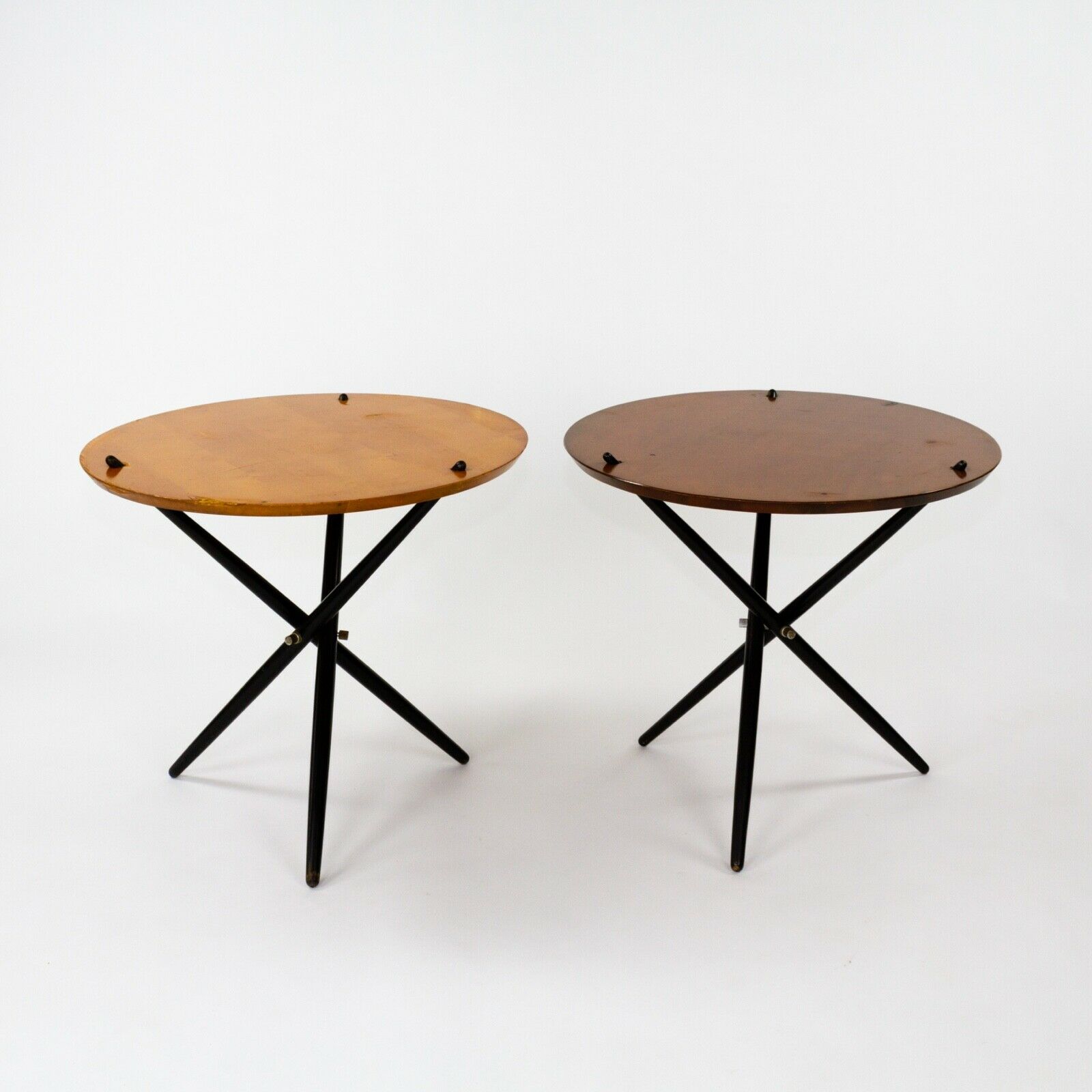 SOLD 1951 Hans Bellman Small Tripod Table for Knoll Associates No 103 with 24 in Top