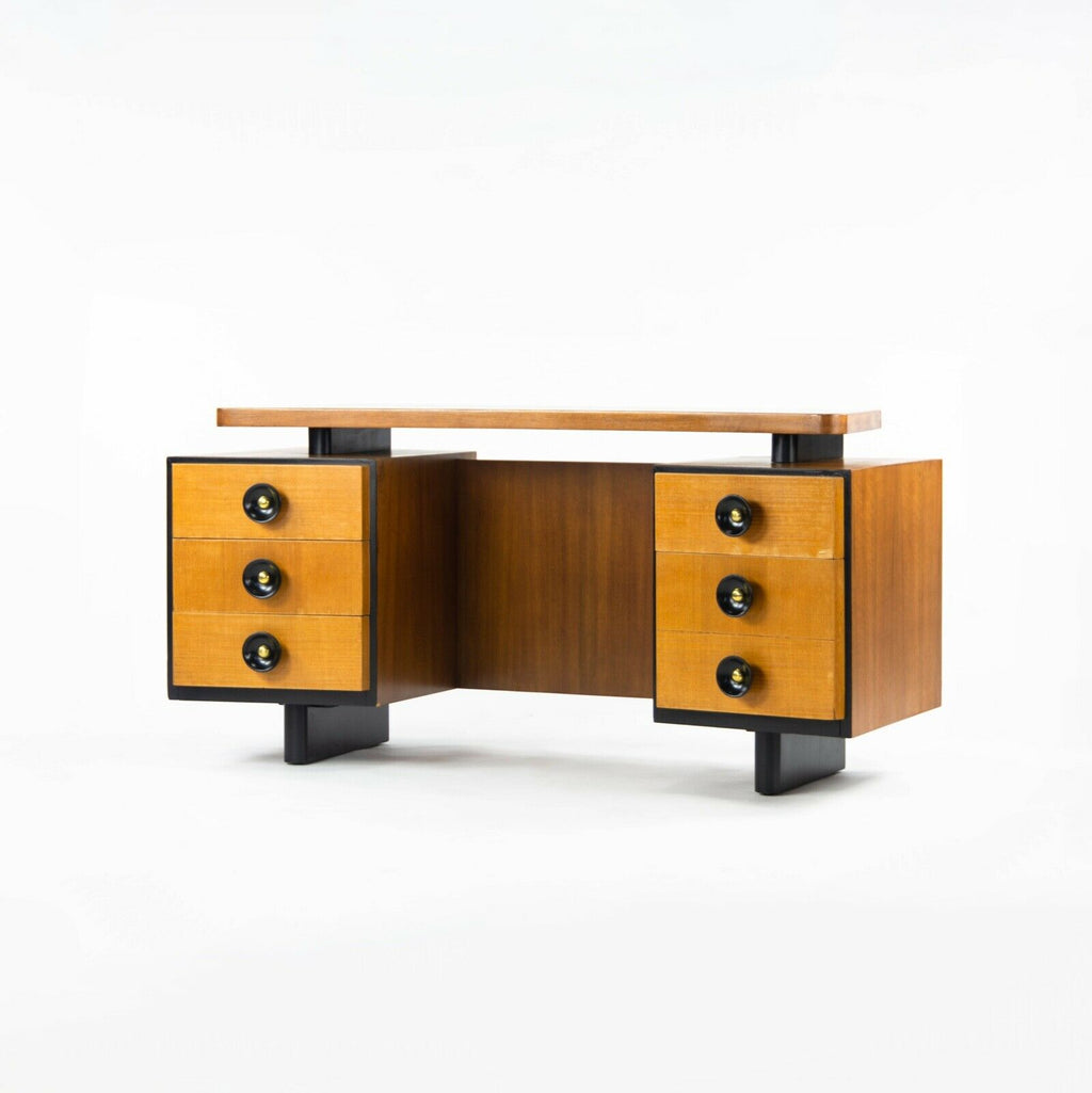 SOLD 1940s Gilbert Rohde for Herman Miller Double Pedestal Vanity / Desk Refinished