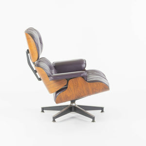 SOLD 1980s Herman Miller Eames Lounge Chair and Ottoman 670 and 671 Purple Leather