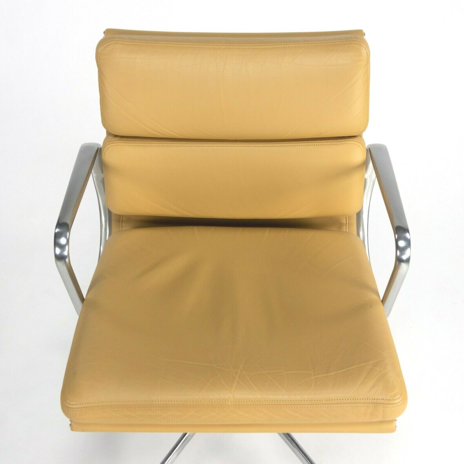 SOLD 2010 Herman Miller Eames Aluminum Group Soft Pad Management Desk Chair Leather