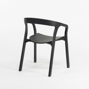 SOLD Pair Nitzan Cohen for Mattiazzi He Said/She Said MC1 Chairs Solid Black Ash Wood