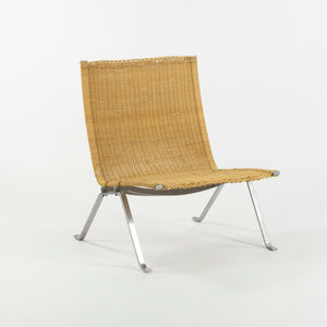 Poul Kjaerholm for E Kold Christensen Denmark PK22 Lounge Chair Original Wicker