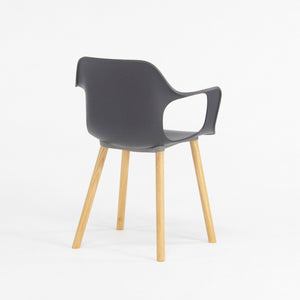 2018 Jasper Morrison for Vitra HAL Armchair with Black Seat and Oak Wood Legs