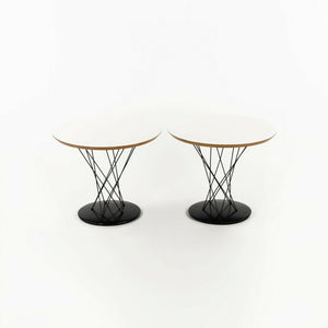 SOLD 1972 Pair of Isamu Noguchi for Knoll Associates Cyclone Childs / End Tables in White