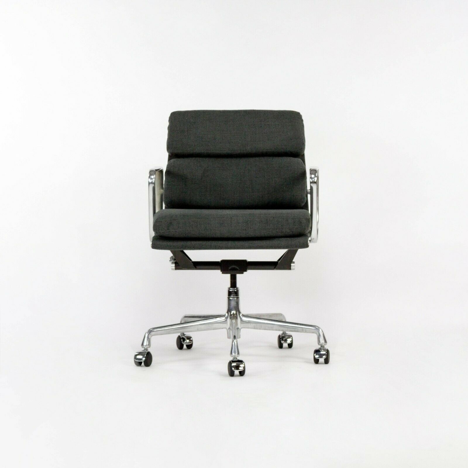 SOLD 2010s Herman Miller Eames Aluminum Group Soft Pad Management Desk Chair w Fabric