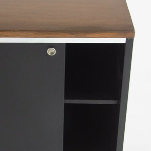 1960 George Nelson 8000 Series EOG Credenza Cabinet for Herman Miller with Walnut Top
