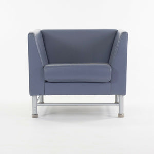 Ettore Sottsass for Knoll Eastside Lounge Chairs Memphis Italy Blue from O'Hare Executive Lounge