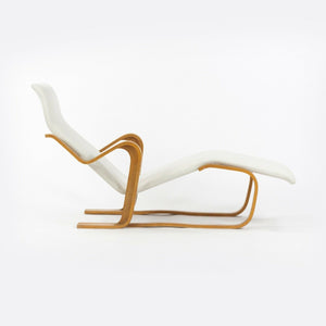 1960s Marcel Breuer for Knoll Isokon Chaise Lounge Chair New White Upholstery