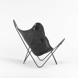 1950s Leather Butterfly Chair by Jorge Ferrari Hardoy Bonet & Kurchan for Knoll