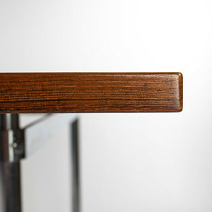 1960 Hans J. Wegner for Andreas Tuck Model AT321 Dining Table in Rosewood and Chromed Steel