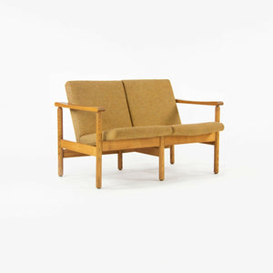 1975 Hans Krieks Settee by CI Designs Boston in Oak and Fabric American Modern