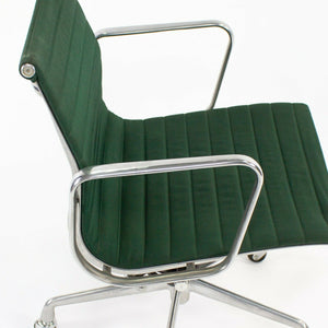 SOLD 1990 Herman Miller Eames Aluminum Group Management Desk Chair in Green Fabric