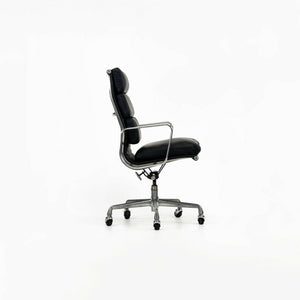 SOLD 1990s Herman Miller Eames Aluminum Group Soft Pad Executive Desk Chair in Navy Blue