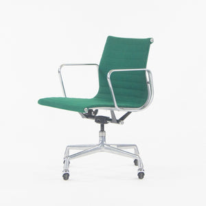 SOLD 1984 Herman Miller Eames Aluminum Group Management Desk Chair with Green Fabric