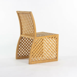 SOLD 1985 Prototype Richard Schultz Wooden Outdoor Collection Dining Chair
