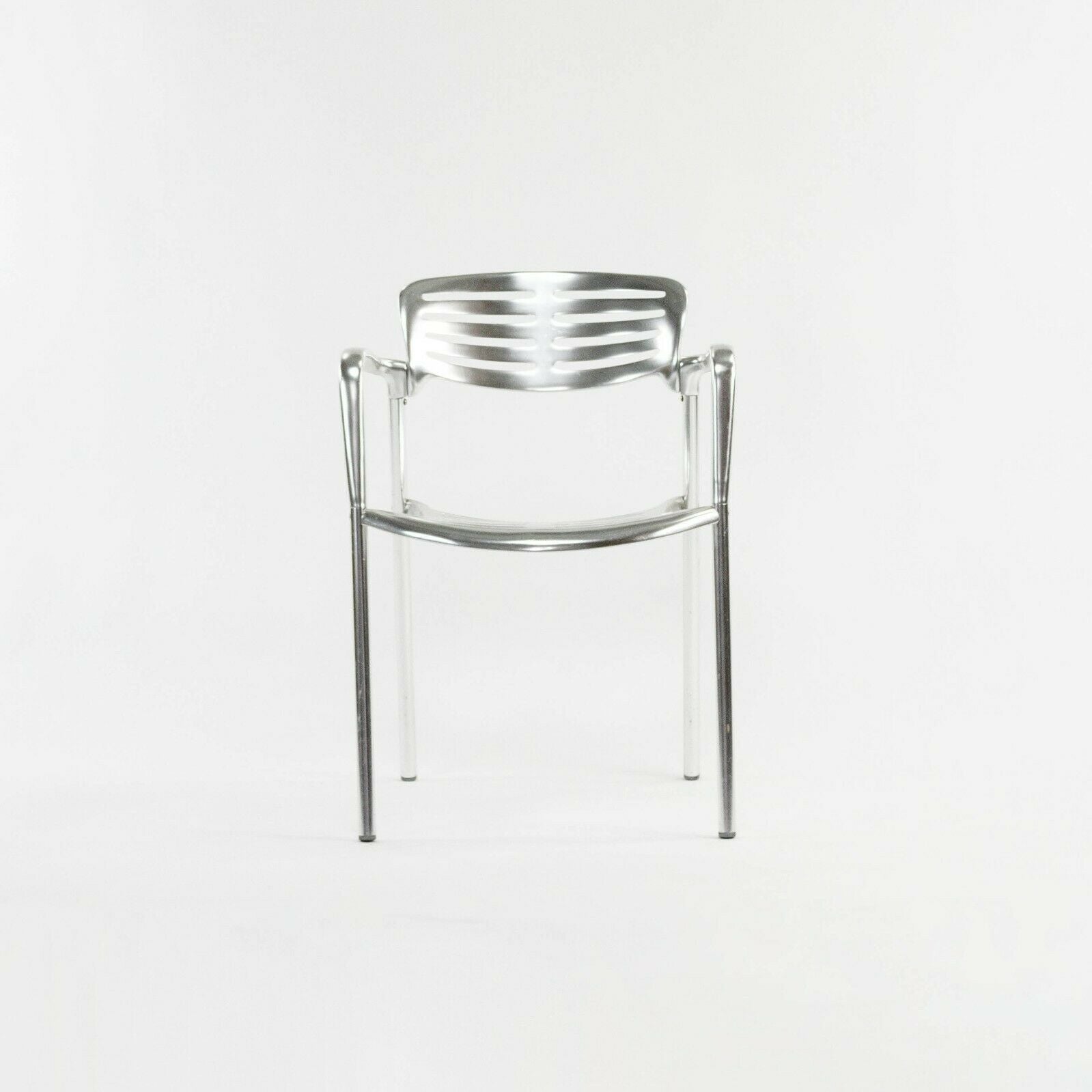 SOLD 2000s Jorge Pensi for Knoll and AMAT 3 Toledo Aluminum Outdoor Stacking Chairs