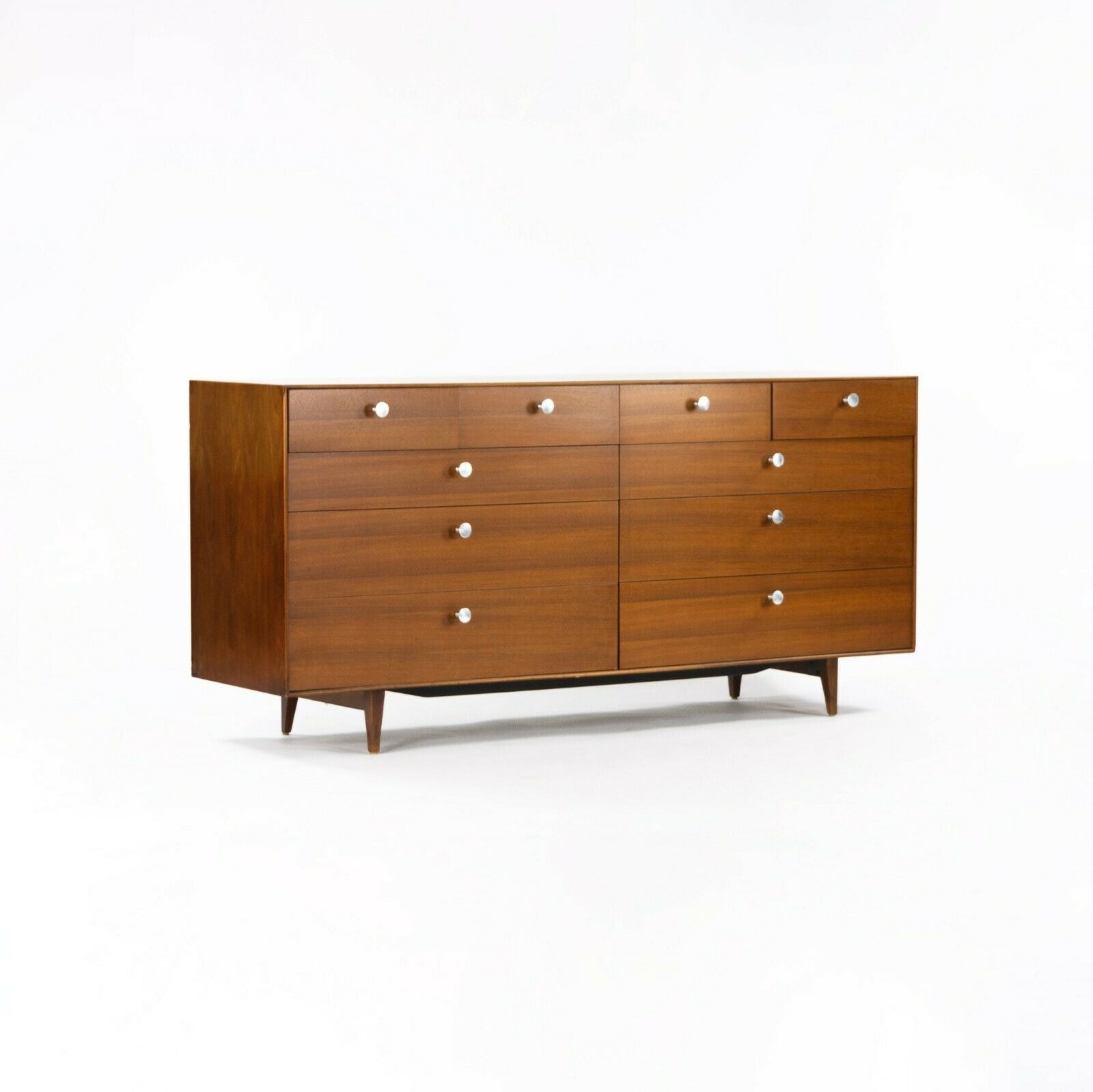 SOLD 1954 George Nelson Herman Miller 10-Drawer Thin Edge Dresser Cabinet